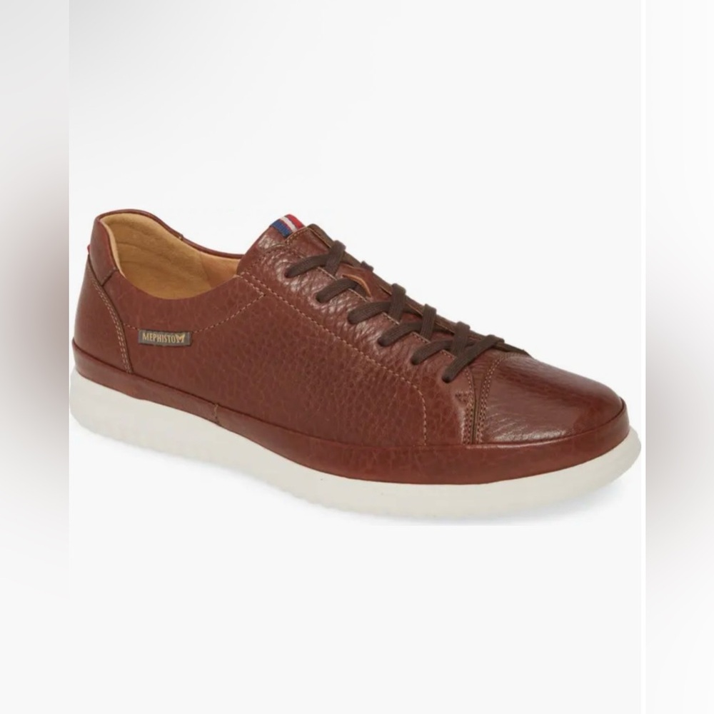 Mephisto Thomas Sneaker (Men) size US9.5 brown leather luxury orthopedic sneaker